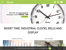 Tablet Screenshot of bodet-time.com